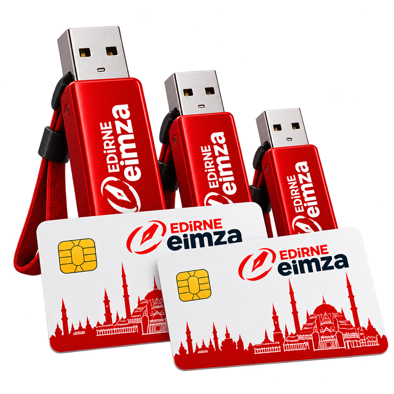 Kurumsal Edirne e-İmza USB token ve akıllı kart paketi
